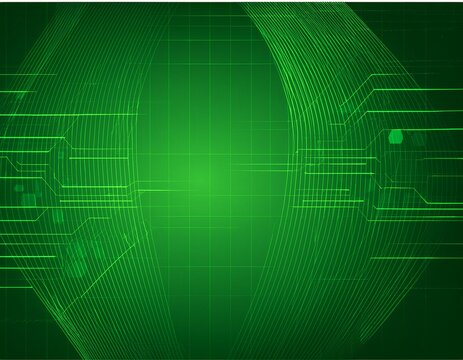 green technology gradient color background green tech banner design