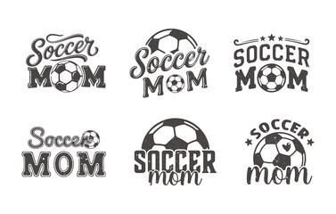 Fototapeta premium Grunge soccer mom t-shirt design, Typography t-shirt design, Distressed soccer mom t-shirt graphics, Vintage soccer mom svg bundle.