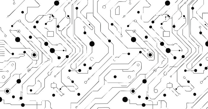 pcb electronic schematic pattern vector art for design use