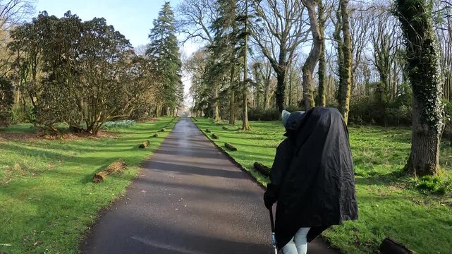 Randonn&eacute;e dans un parc