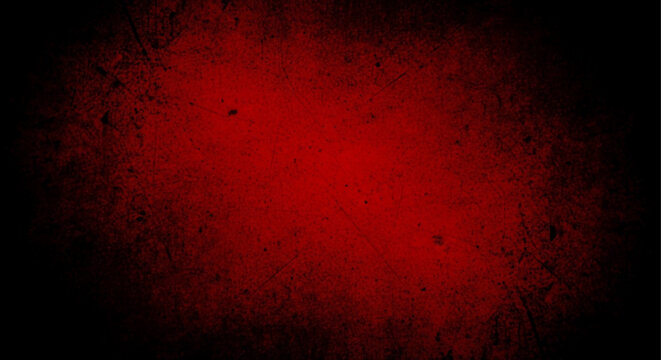 Red grunge texture background with distressed and scratched surface