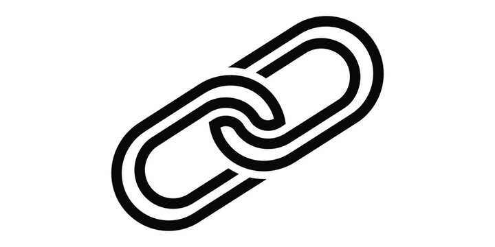 The iconic and universally recognized symbol of connection and linking documents together Vector Contact Icons