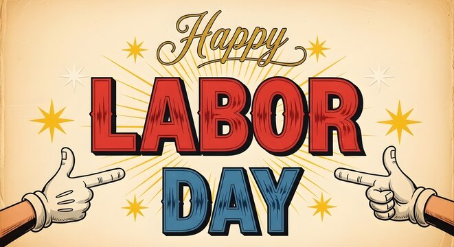 Happy labor day celebration