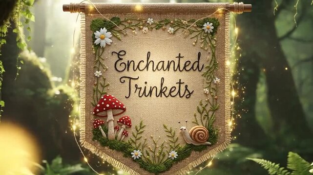 Enchanted Trinkets - A Whimsical Journey into a Magical Forest.