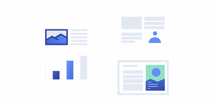 Infographic elements with charts graphs and user icons flat design