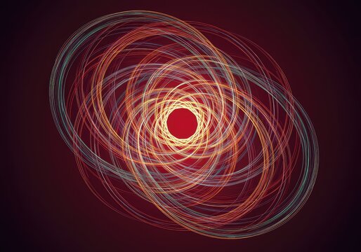 Complex geometric flow illustrating perfect timing and rhythmic alignment, creating a unified abstract pattern of movement, harmony, and balance, shape, movement, structure