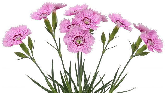 Pink flower png Vibrant bloom cutout Fresh carnation png Blooming dianthus cutout Delicate flower png Bright blossom cutout Lovely carnation png Colorful bloom isolated transparent background image