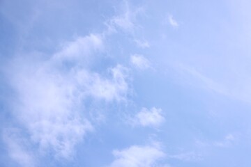 Obraz premium Beautiful view of blue sky with clouds