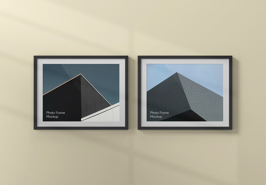 Horizontal Photo Frame Mockup
