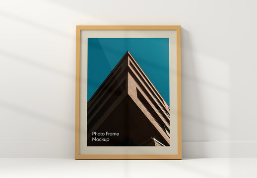 Vertical Photo Portrait Frame Mockup