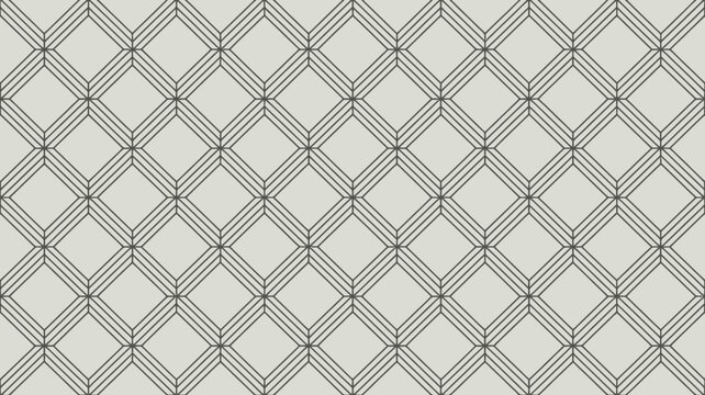 Geometric pattern with interconnected diamond shapes and star points