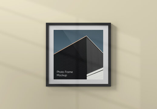 Square Photo Frame Mockup