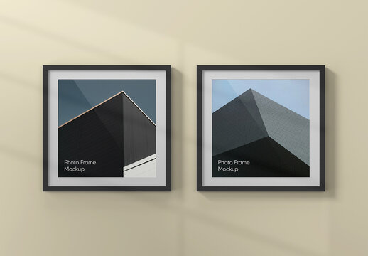 Square Photo Frame Mockup