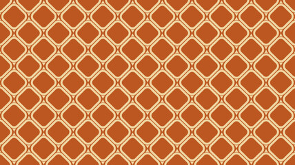 Fototapeta premium Red and beige intricate geometric repeating pattern design
