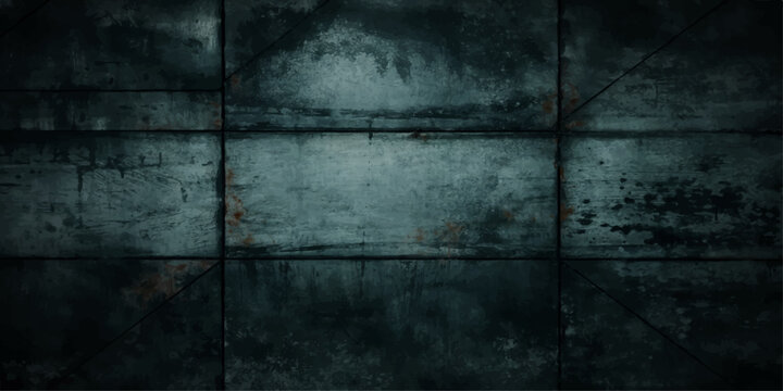 A dark vintage aged concrete wall texture with a rough grungy pattern and dirty gray paint on a blank stone surface serves as an old textured backdrop