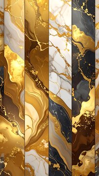 Luxury marbled gold textures
