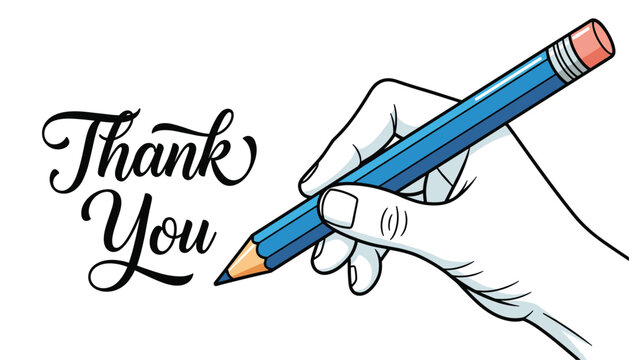 Red comic style speech bubble with thank you text and halftone shadow vector