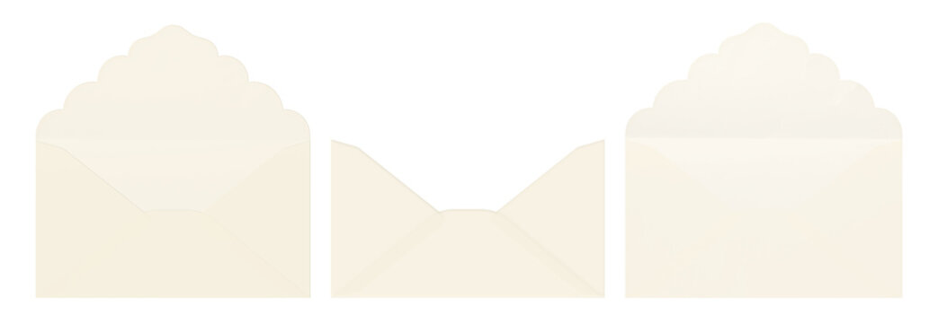 Vintage Translucent Envelope Set Elegant Stationery Mockup 