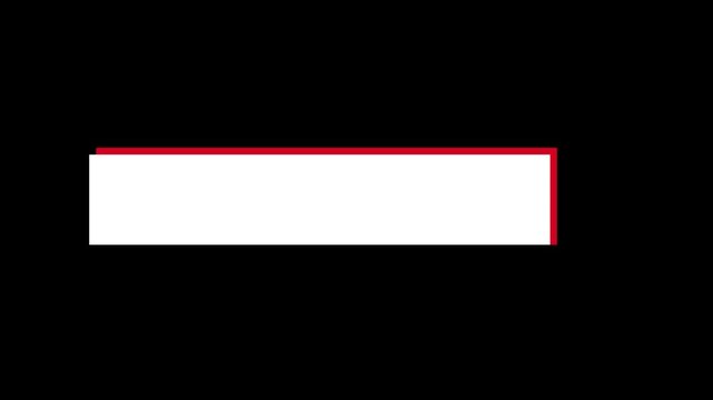 Trendy Modern Stylish Lower Third Intro Infographic Title Bar Motion Graphic. In and Out of Animating L3rd for Blogger, Video Documentation, Social Media, and Presentations 4k Animation