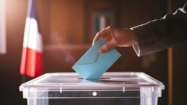 &eacute;lection bulletin dans l'urne