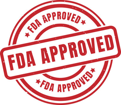 Fda approved food and drug administration red stamp
