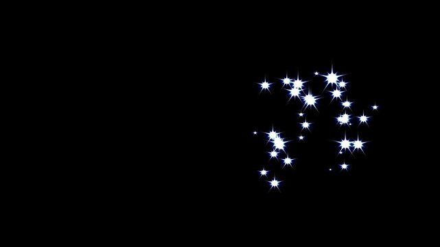 4K elegant white magic glitter trail with sparkling, glowing fairy light particles forming a smooth curved line, shimmering pixie dust path,cinematic twinkle stars transition, black screen overlay