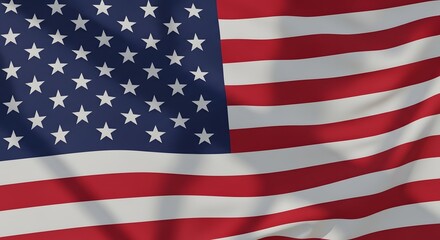 Fototapeta premium Waving american flag a symbol of freedom and national pride
