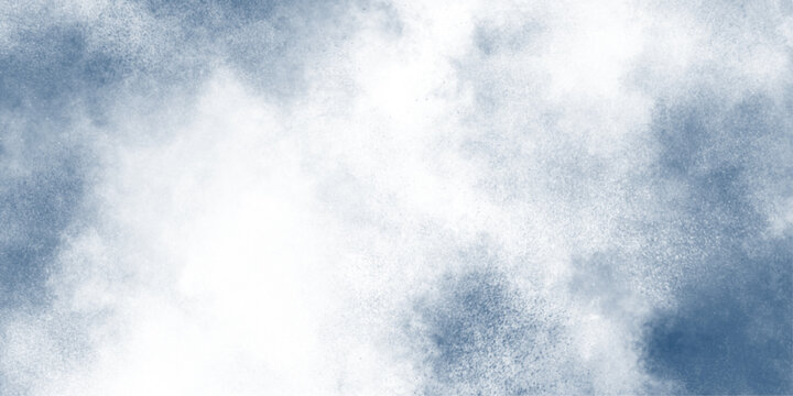 Soft Blue Cloud Texture Background With Airy Powder Smoke and Abstract Grunge Effect.