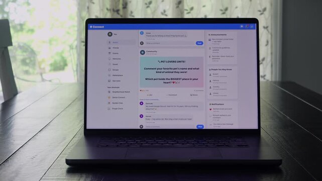 Older man using a laptop to answer social media quiz questions illustrating the dangers of oversharing personal data and cybersecurity risks