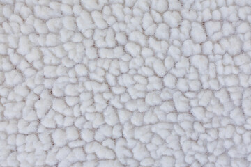 Macro texture of faux shearling fabric seamless soft fluffy textile background © Iryna Miadzvedzeva