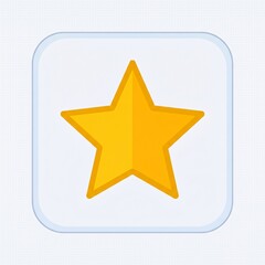 Obraz premium Star rating icon, stylish 2D flat vector review symbol