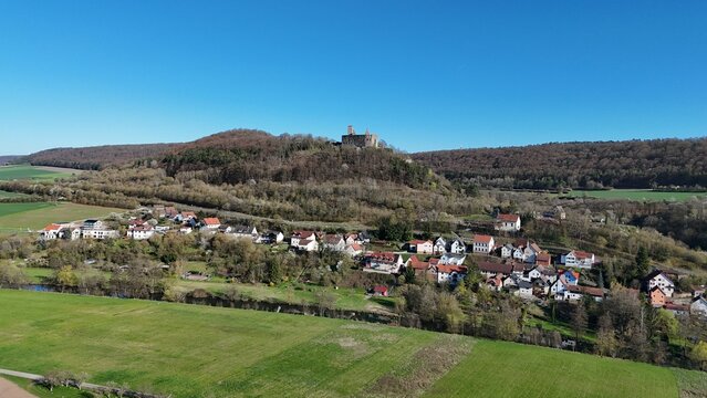 Trimberg mit Trimburg in der Rh&ouml;n