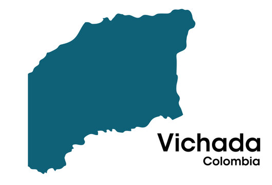 vichada colombia map in vectors