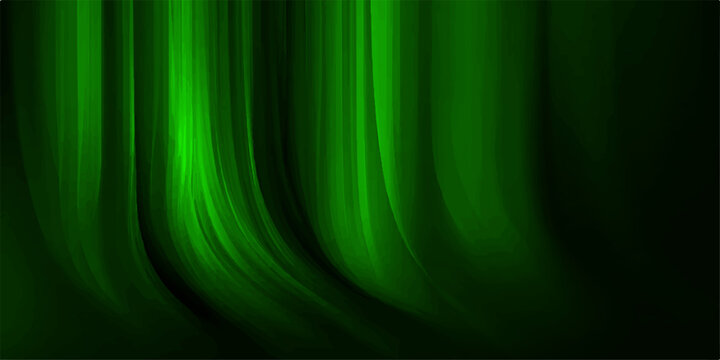 a dynamic emerald green abstract background features vertical flowing lines reminiscent of a lush green forest at night.