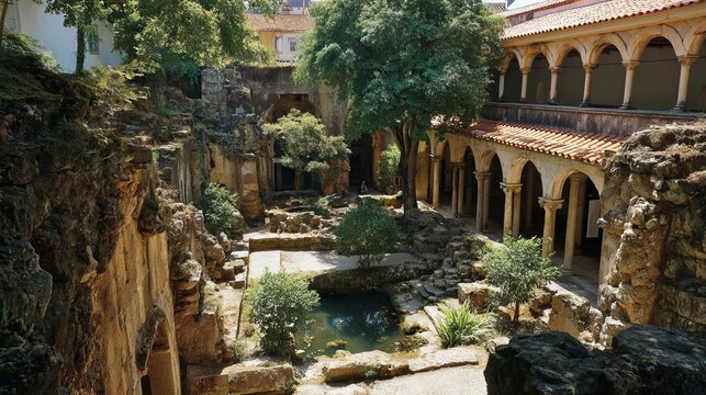 Coimbra's old Santa Clara cloister, dug up and now a museum, shows its ancient ruins.