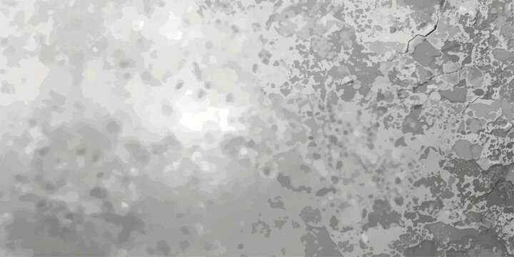 A grunge winter design featuring a textured pattern of frozen water drops and frost on a gray wall surface creates a cold nature backdrop