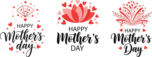 Happy mother's day greeting card set © Ananna