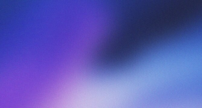 Abstract grainy gradient background with deep violet indigo transitions into bright soft white light ethereal glowing atmosphere artistic smooth texture.
