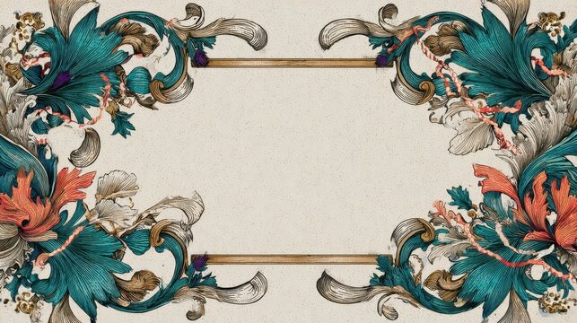 Funky Decorative Frame Design for Invitations and Posters