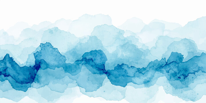 Ocean wave curve line vector background. Abstract ocean splashing waves. vector illustration. Blue ocean wave background. Blue and white water ocean background.