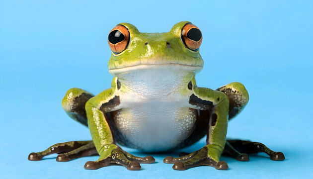 green eyed tree frog