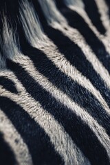Obraz premium Extreme detail of zebra stripe pattern in natural daylight
