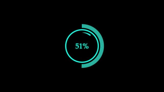 Technology sense circular light,arrow late dynamic pendant loading. Loading Circle animation. Progress waiting download or upload network update. Loading Transfer Download Animation dark background.