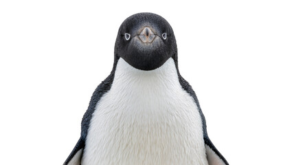 Adelie penguin with black and white feathers, isolated on transparent background © Matteo