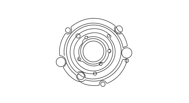 Intricate Circuit Pattern Design Illustrating Advanced Technology Elements for Modern Digital Devices