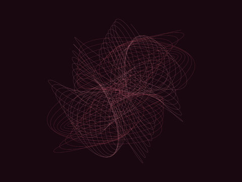 Harmonograph Pendulum Curve Mathematical Art Background