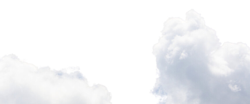 Cumulonimbus clouds forming, evoking a sense of freedom and freshness. Ideal for environmental themes. Transparent background.