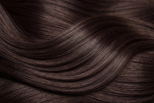 Silky Brown Hair Salon Shine