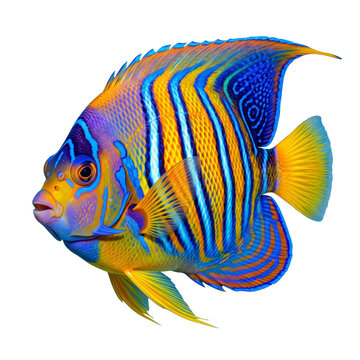 Vibrant Mandarin Fish PNG Cutout: Stunning Isolated Detail with Transparent Background for Design and Creative Projects - A Unique Graphic Element.