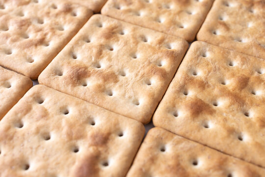 Close-up of grain cookies. Healthy eating theme background. Soft selective focus